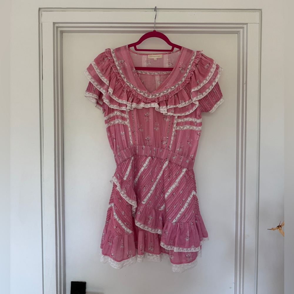 LoveShackFancy Blush Pink Bonita dress